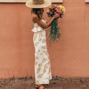 Billabong x Sincerely Jules Jumpsuit palm print